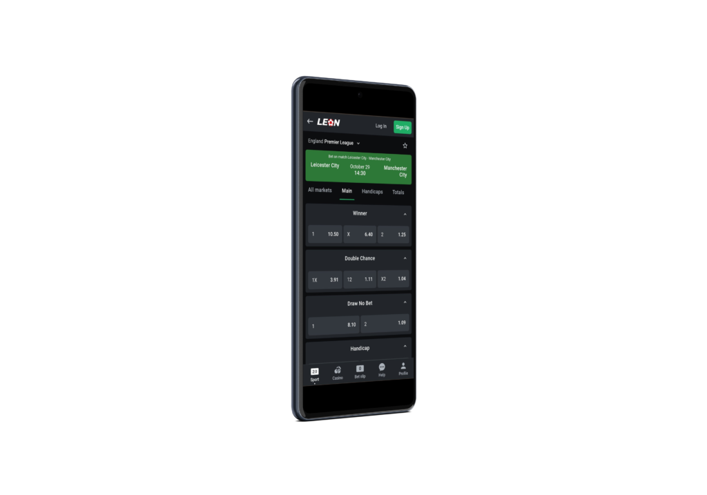 LeonBet Mobile App - SportsBettingMarkets.com