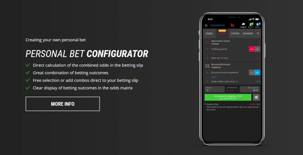 NEOBet Personal Bet Configurator - SportsBettingMarkets.com