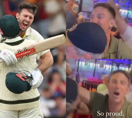 WATCH | Mitchell Marsh’s Century in the 3rd Test Ignites Joyous Family Celebrations 