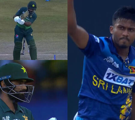 WATCH | Asia Cup 2023: Pramod Madhusan’s Perfect Delivery Claims Pakistan Opener Fakhar Zaman’s Wicket