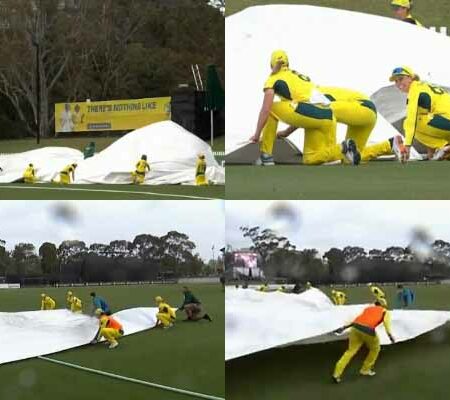 WATCH | Australian Women’s Team Assist Ground Staff During Rain-Soaked ODI Clash Against West Indies