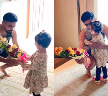 WATCH | Hasan Ali’s Little Daughter Surprises Babar Azam with a Sweet Birthday Wish