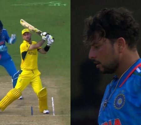 WATCH | Kuldeep Yadav Unleashes Spin Mastery, Dismisses Glenn Maxwell in India Vs. Australia World Cup Clash