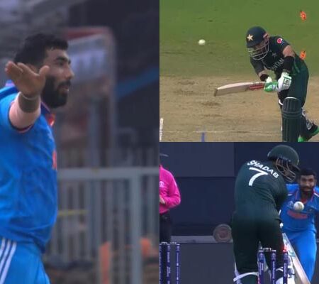 WATCH | Jasprit Bumrah’s Skillful Deliveries Create Havoc in Pakistan’s Middle Order Lineup: Mohammad Rizwan and Shadab Khan Dismissed