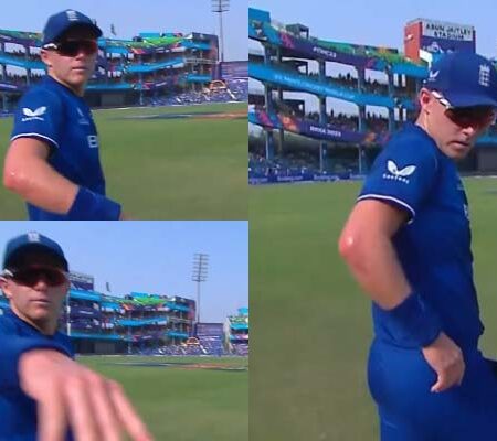 WATCH | Controversy Erupts as Sam Curran Shoves On-Field Camera at the England vs. Afghanistan World Cup Clash