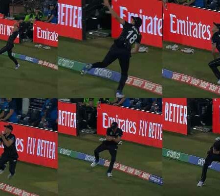 WATCH | Trent Boult’s Stunning Juggling Catch at the Boundary Ropes Ends Bas de Leede’s Innings
