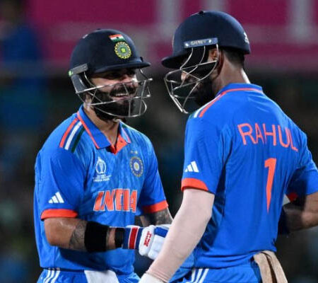 ICC World Cup 2023: Virat Kohli and KL Rahul’s Partnership Steers India to a Resounding 6-Wicket Victory Against Australia