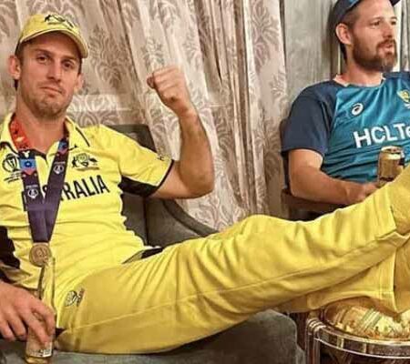 Mitchell Marsh Addresses Backlash Over Trophy Photo: Claims Innocence of Disrespect