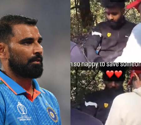 WATCH | Beyond Cricketing Heroics: Mohammed Shami’s Noble Feat in Rescuing Accident Victim