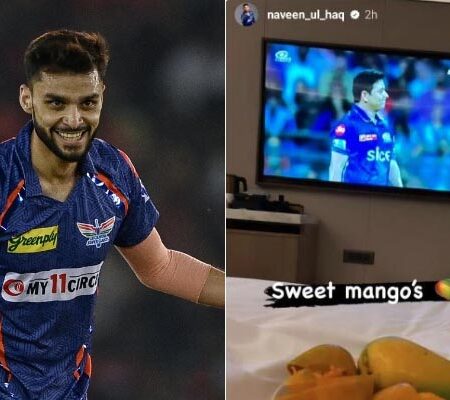 Behind the Scenes: Naveen-ul-Haq Shares the Narrative of His ‘Sweet Mangoes’ Post During IPL 2023