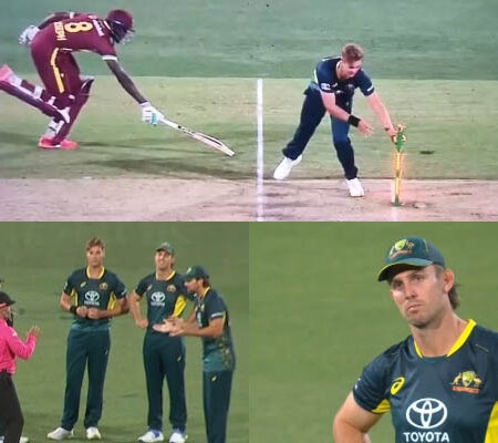 WATCH | Run-Out Controversy: Umpire’s Decision Raises Eyebrows in Australia-West Indies Showdown
