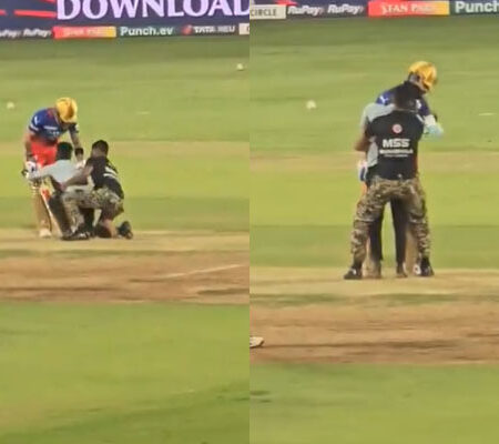 WATCH | Fan Runs Onto Field to Touch Virat Kohli’s Feet During RCB vs PBKS IPL 2024 Match