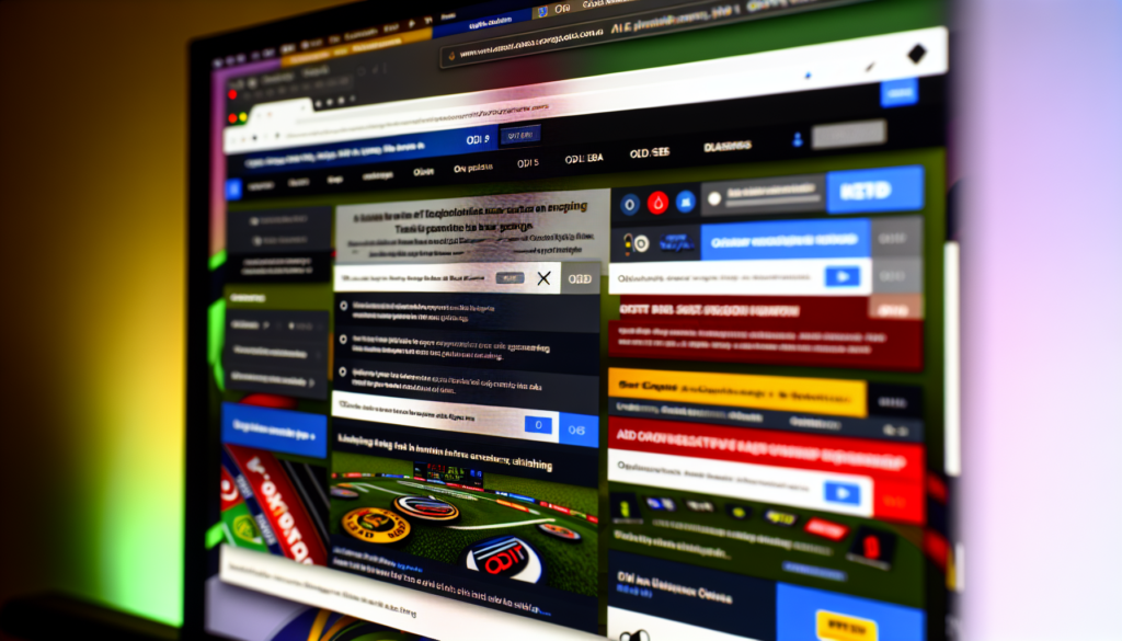 user-friendly interface on a ODI betting site
