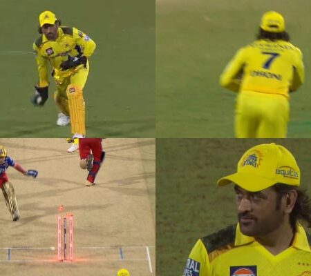 WATCH | MS Dhoni’s Ageless Magic: Chepauk Stadium Goes Wild for Underarm Run-Out