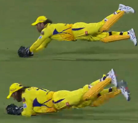 WATCH | MS Dhoni’s Acrobatic Catch Sends Vijay Shankar Packing, Chepauk Crowd Erupts in Celebration