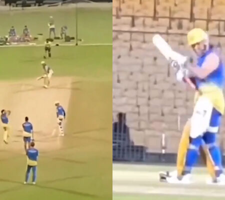 WATCH | MS Dhoni Smashes ‘Helicopter’ Shots for ‘Sixes’ at Chepauk Ahead of IPL 2024