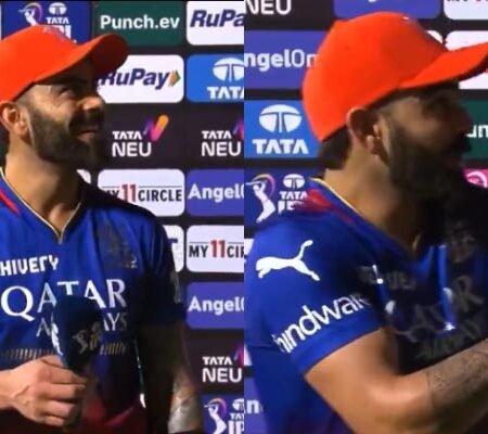 WATCH | Virat Kohli’s Candid Moment Collects Laughter; Throws Mic towards Cameron Green