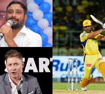 Ambati Rayudu and Michael Clarke Not Positive About MS Dhoni Moving Up the Batting Order for CSK