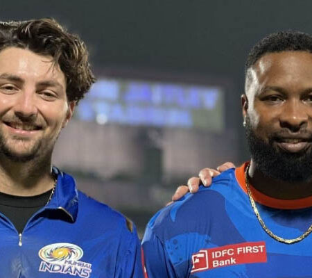 BCCI Fined Tim David and Kieron Pollard for Giving DRS Decision to On-Field Player Illegally during MI vs PBKS Clash