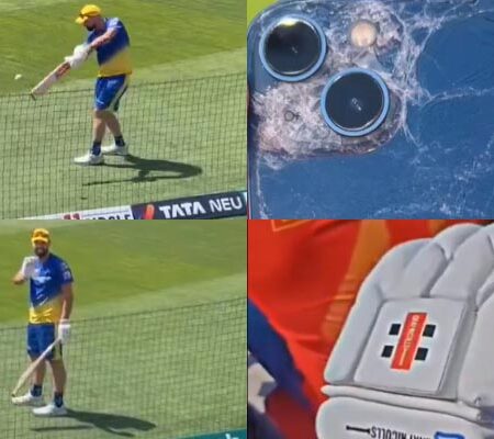 WATCH | CSK Fan’s iPhone Takes Hit from Daryl Mitchell’s Shot, Receives Surprise Gift in Return