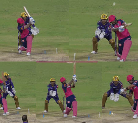 WATCH | Riyan Parag Slams Five Sixes in a Moeen Ali Over at Eden Gardens